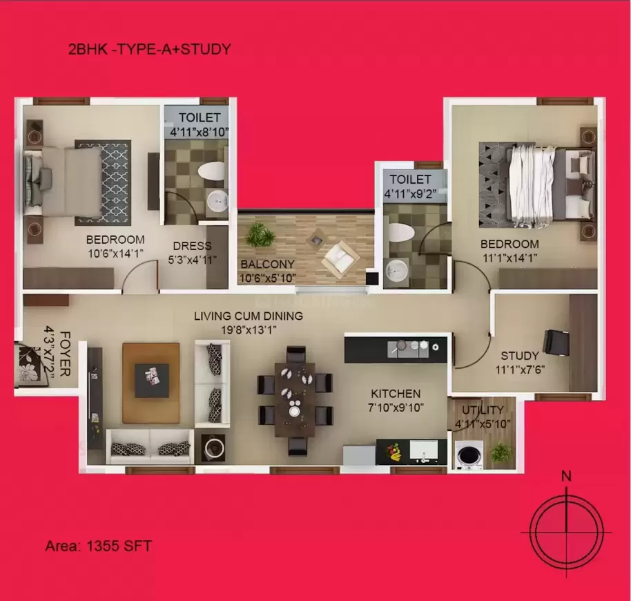 Floor plan for High Cliff